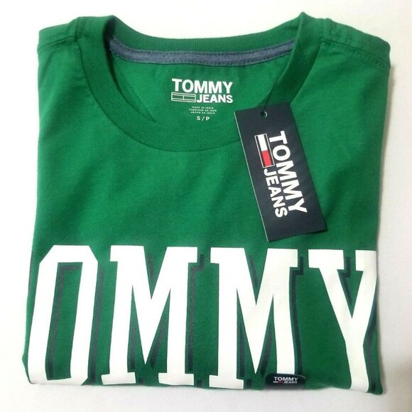 Tommy Hilfiger Jeans Men's‎ T-Shirt Short Sleeve Flag Logo - Picture 4 of 4